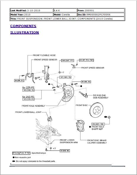 Toyota Auris Workshop Service Repair Manual